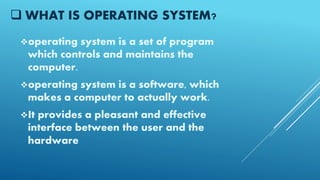 Operating system by hm | PPTX