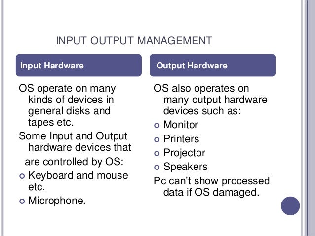 Operating system