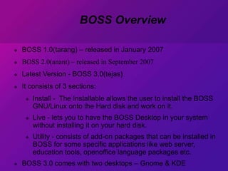 Boss Operating System Ppt | BOSS GNU/Linux User Manual – XFQE