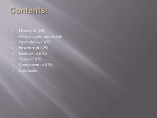 Computer Operating system(OS) | PPT