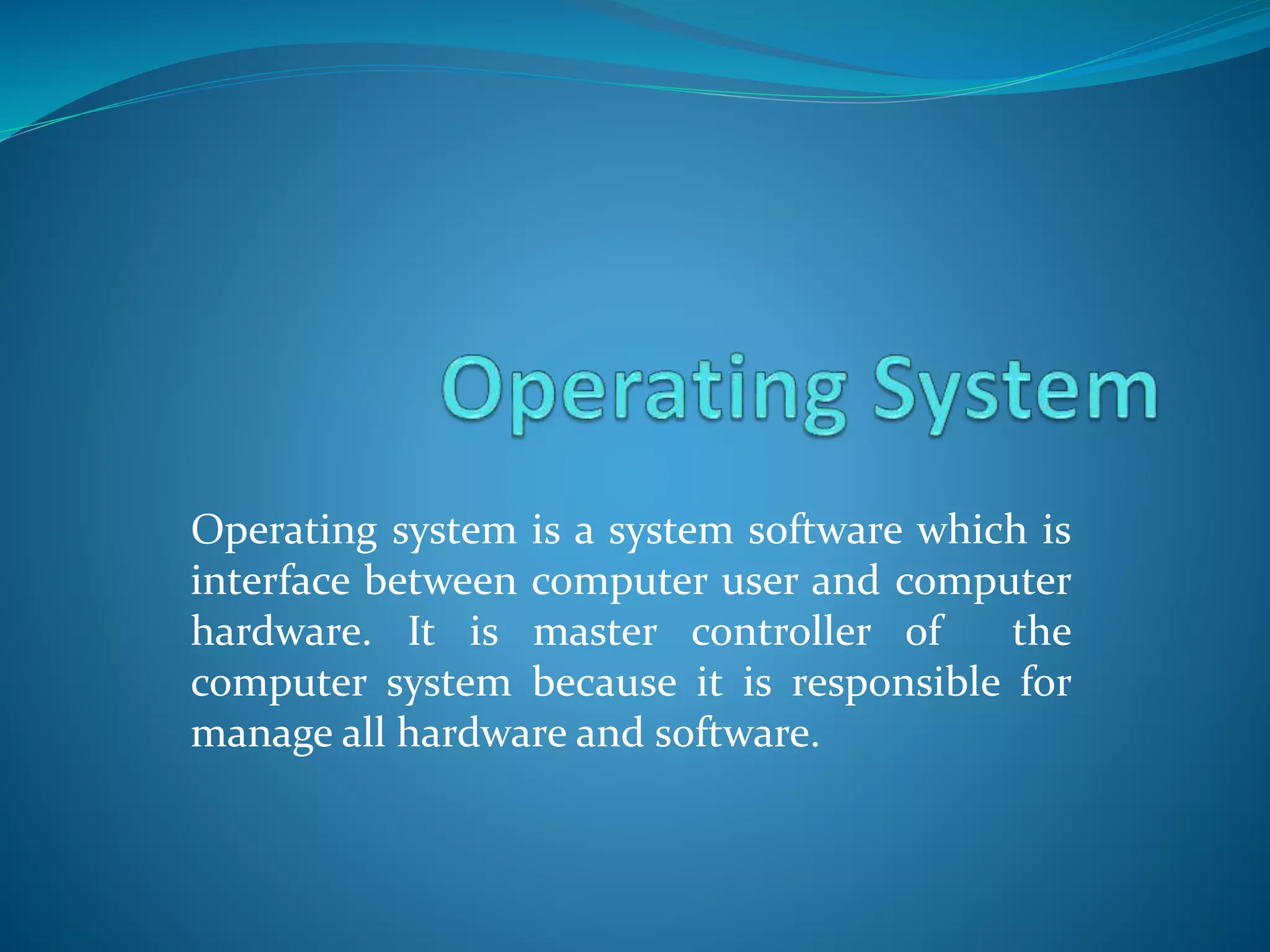 Operating system | PPT