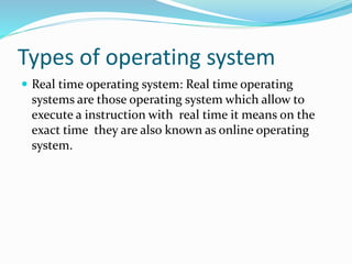 Operating system | PPT