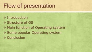 Operating system | PPTX