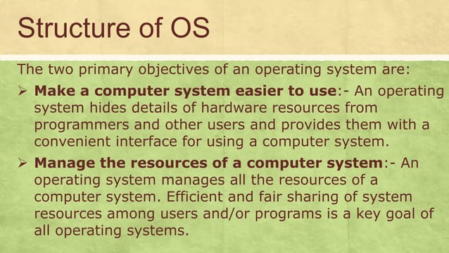 Operating system | PPT | Free Download