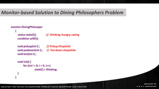 Dining Philosopher Problem and Solution | PPTX | Programming Languages ...