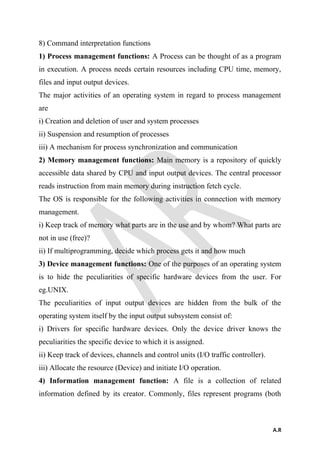 Operating System | PDF | Operating Systems | Computer Software and ...