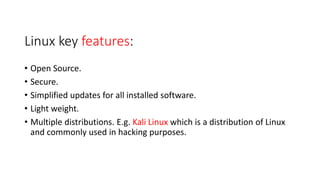 Operating system (Introduction to Linux) | PPTX