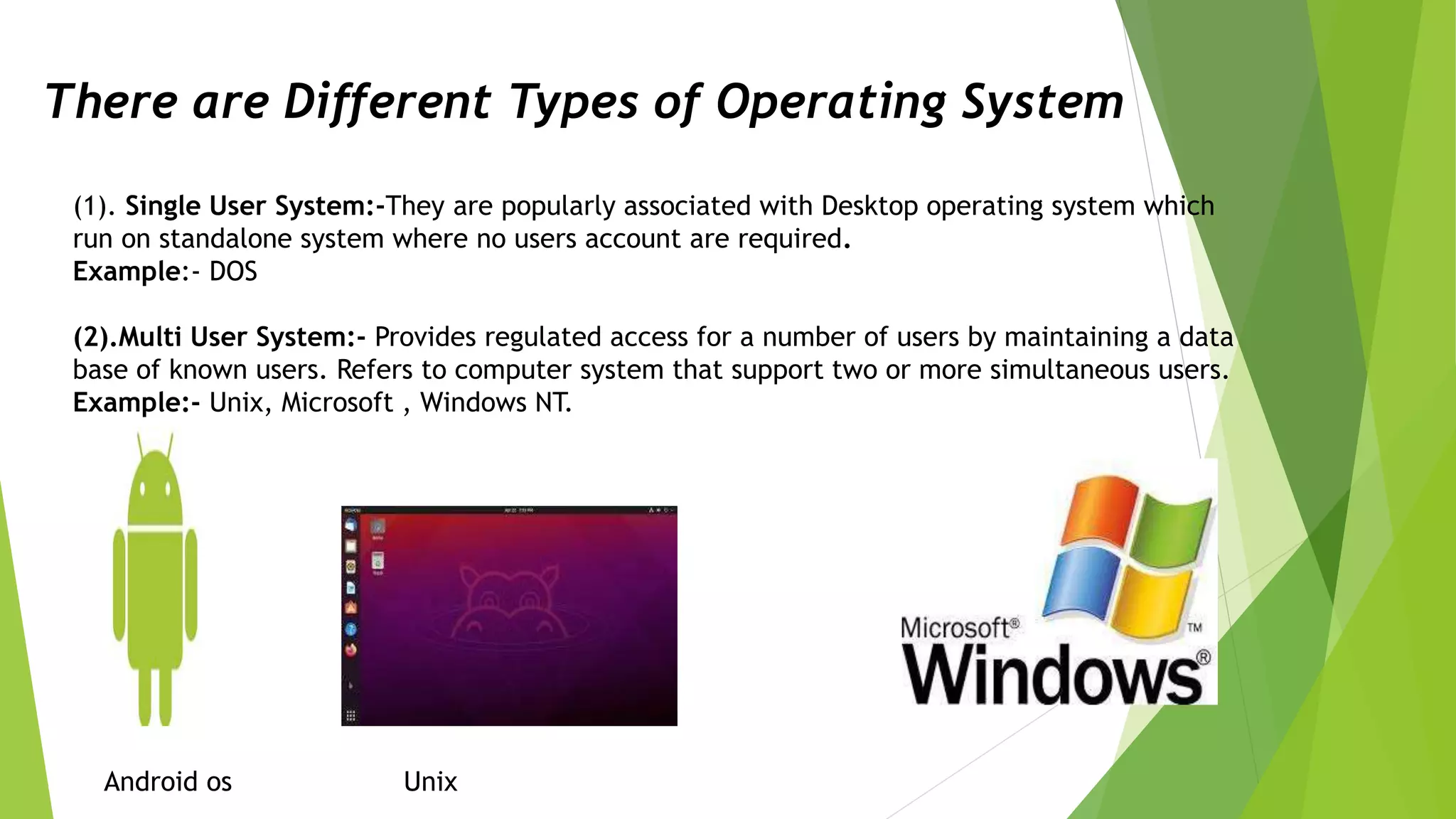Presentation On Operating system | PPTX