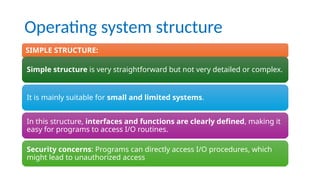 Operating System, types, objectives, goals and functions | PPTX