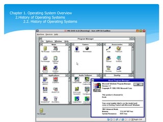 Chapter 1. Operating System Overview
2.History of Operating Systems
2.2. History of Operating Systems
 