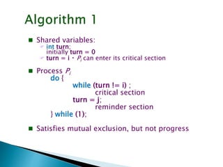 Operating system critical section | PPTX