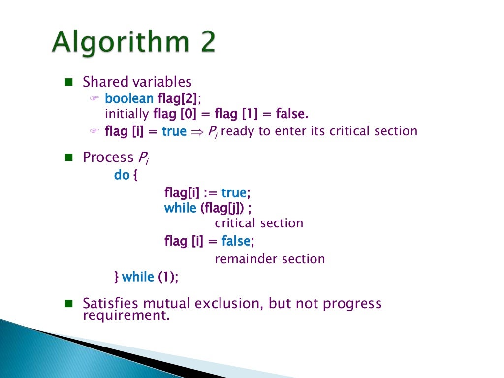 Operating system critical section