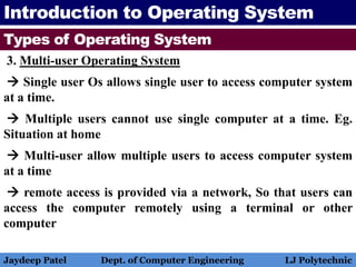 Operating system introduction to operating system | PPTX