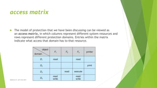 OPERATING SYSTEM - UNIT 5.pptx Program threats- System threats ...