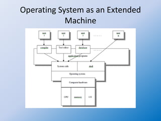 Operating system 02 os as an extended machine | PPTX