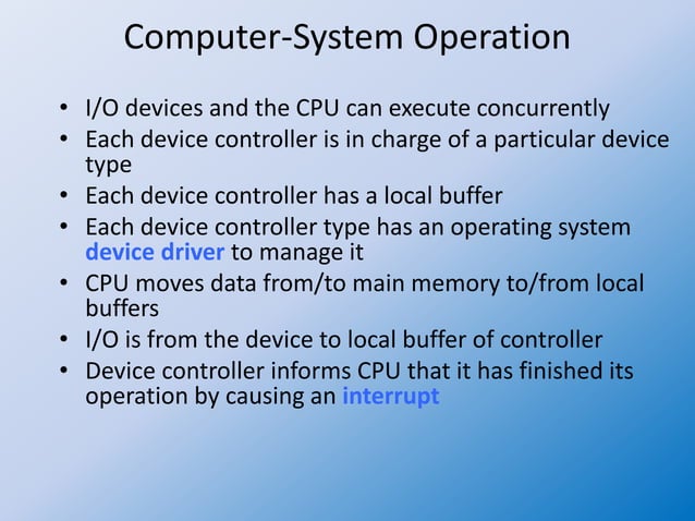 Operating system 03 handling of interrupts | PPTX | Operating Systems ...