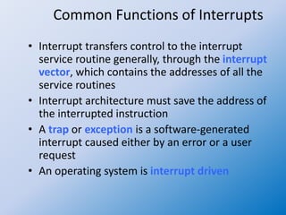 Operating system 03 handling of interrupts | PPTX | Operating Systems ...