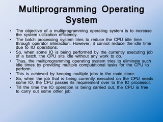 Operating system 08 time sharing and multitasking operating system | PPT