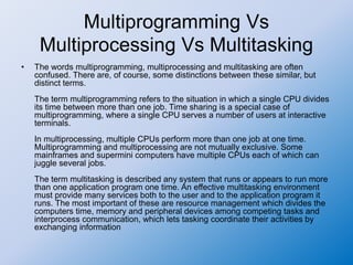 Operating system 08 time sharing and multitasking operating system | PPT