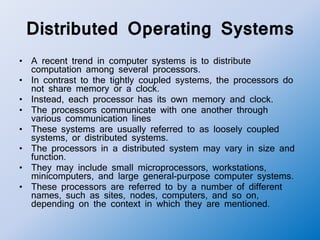 Operating system 09 distributed operating system | PPTX | Operating ...