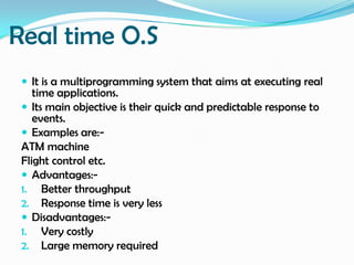 Operating system introducton and tyes | PPT | Free Download