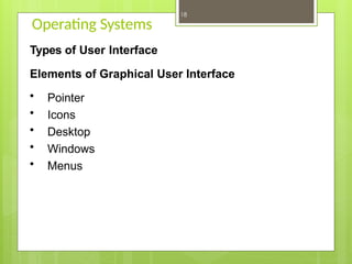 operating system, COMPYTER OPERATING SYSTEM.pptx