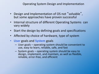 Operating system 13 structure of os and layer design of dos | PPT