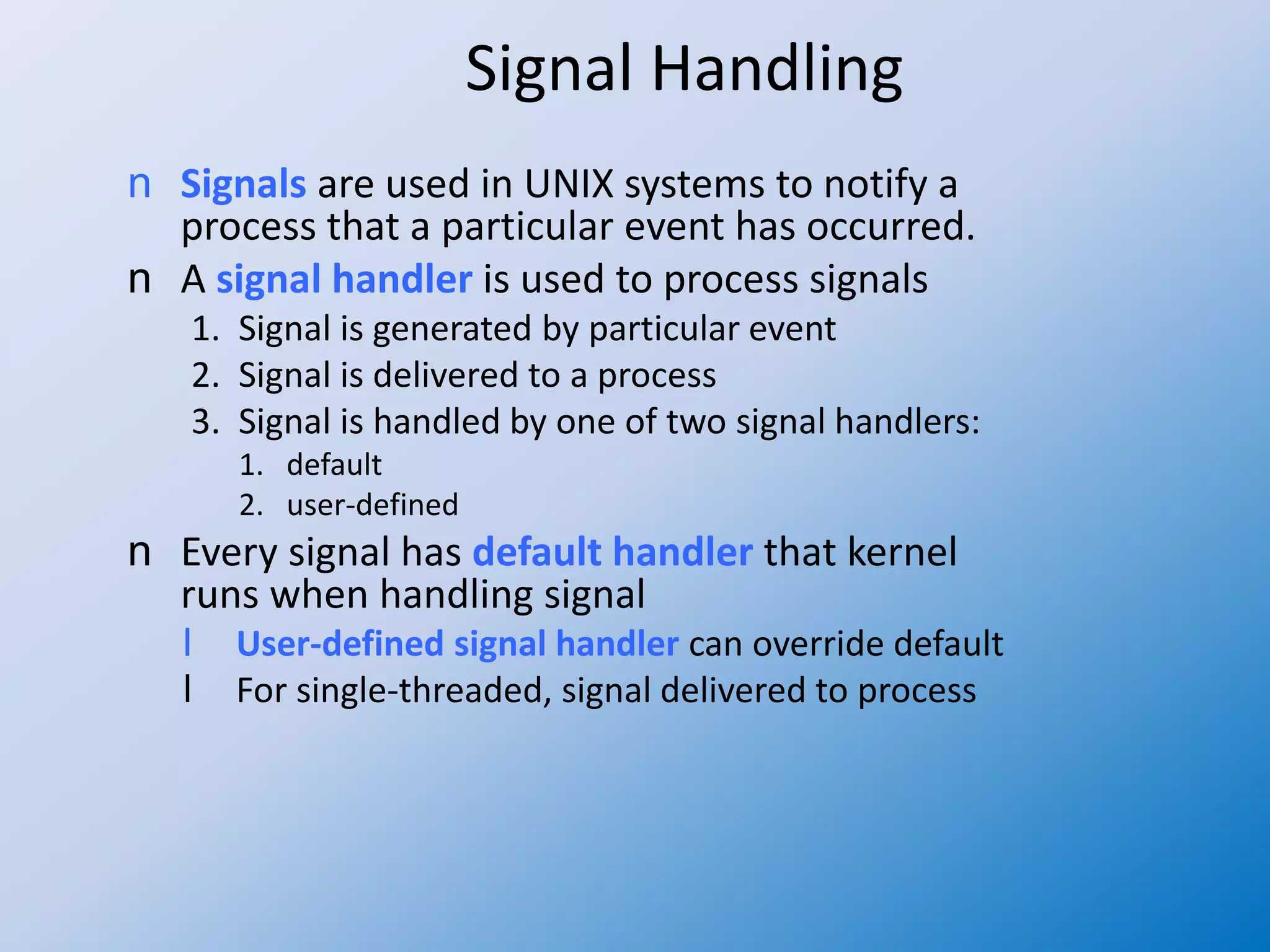 Operating system 22 threading issues | PPTX | Operating Systems ...