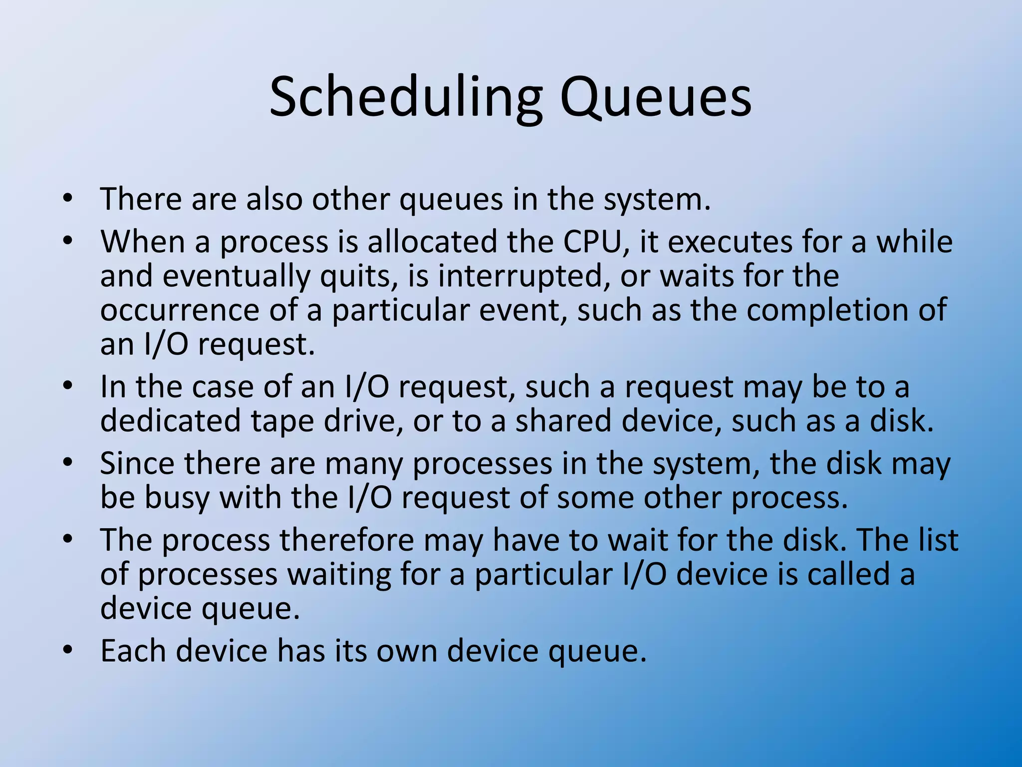 Operating system 28 fundamental of scheduling | PPT