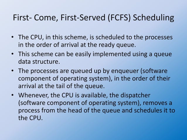 Operating system 29 non preemptive scheduling | PPT