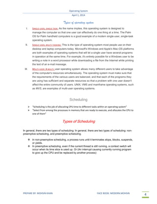 Operating system 3 | PDF