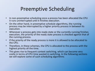 Operating system 30 preemptive scheduling | PPTX