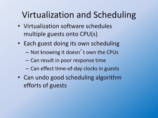 Operating system 31 multiple processor scheduling