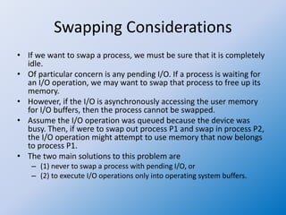 Operating system 33 swapping | PPTX