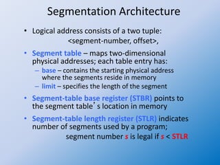 Operating system 34 contiguous allocation | PPT