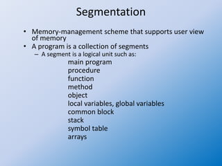 Operating system 34 contiguous allocation | PPTX