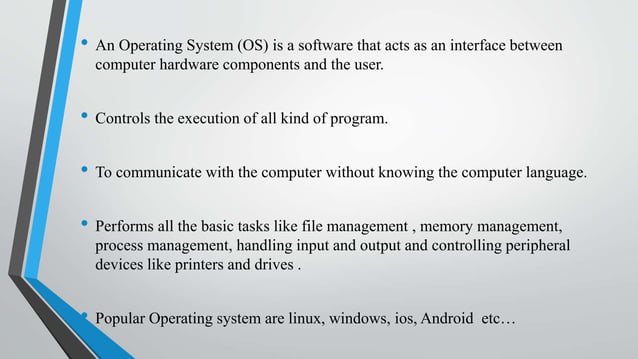 Operating system architecture | PPTX | Operating Systems | Computer ...