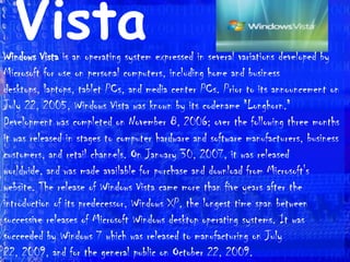 Windows 98 Windows 98 is a graphical operating system by Microsoft. It is the second major release in the Windows 9x line of operating systems. It was released to manufacturing on May 15, 1998 and to retail on June 25, 1998. Windows 98 is the successor to Windows 95. Like its predecessor, it is a hybrid 16-bit/32-bit monolithic product with an MS-DOS based boot loader. Windows 98 was succeeded by Windows Me on September 14, 2000. Microsoft support for Windows 98 ended on July 11, 2006.