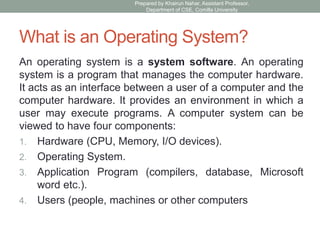 It Operating System Tech Operating System ch1-4 Operating System Operating System | PDF