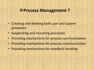Operating system Chapter One | PPT