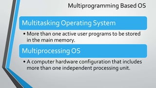 Operating system concept | PPTX
