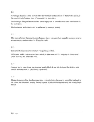 Operating system concepts ninth edition (2012), chapter 2 solution e1 | PDF