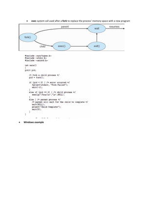 Operating system concepts (notes) | PDF