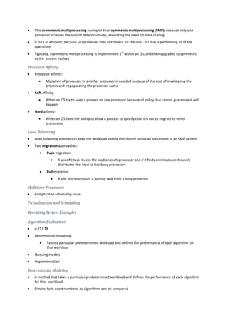 Operating system concepts (notes) | PDF