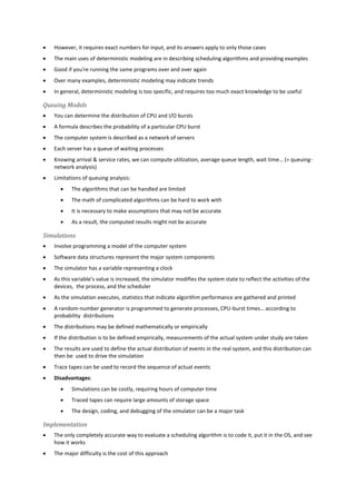 Operating system concepts (notes) | PDF