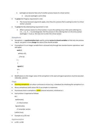 Operating system concepts (notes) | PDF
