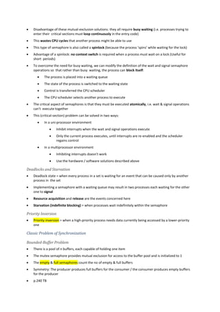 Operating system concepts (notes) | PDF