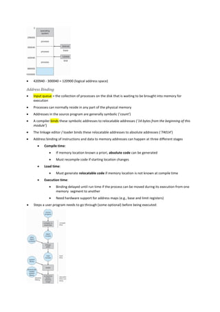Operating system concepts (notes) | PDF
