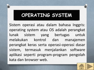 Operating system dan bios (bima tri sakti) | PPTX