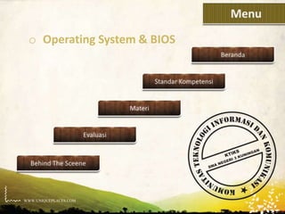 Operating system dan bios (bima tri sakti) | PPTX